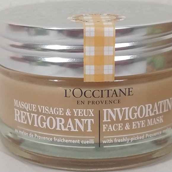 L'OCCITANE Invigorating Face & Eye Mask 2.7 oz / 75 ml NIB - Picture 3 of 8